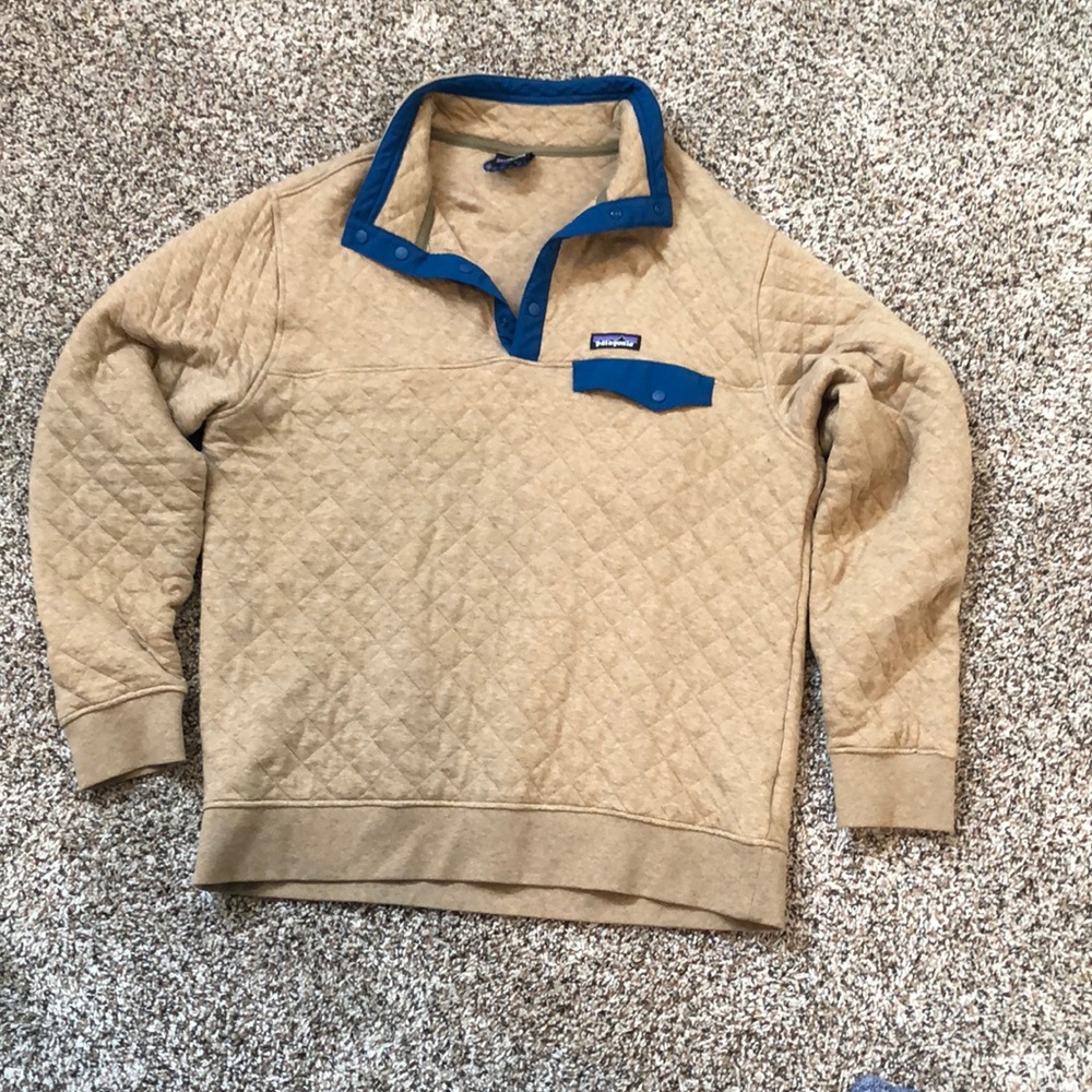 Patagonia Mens organic cotton quilt snap-T